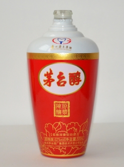 茅臺(tái)酒瓶定制高檔噴釉烤花玻璃酒瓶